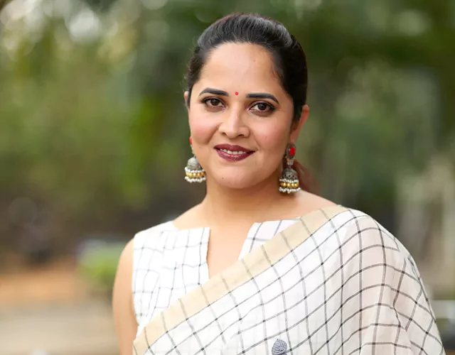 Anasuya Stills at Razakar Song Launch